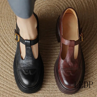 Greta® | Vegane Leder Orthopädische Mary Jane Schuhe