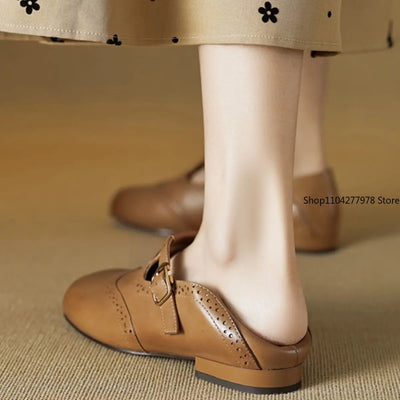 Anneliese® | Vegane Leder Orthopädische Slipper