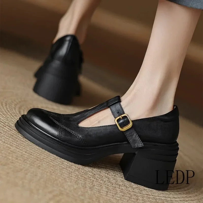 Greta® | Vegane Leder Orthopädische Mary Jane Schuhe