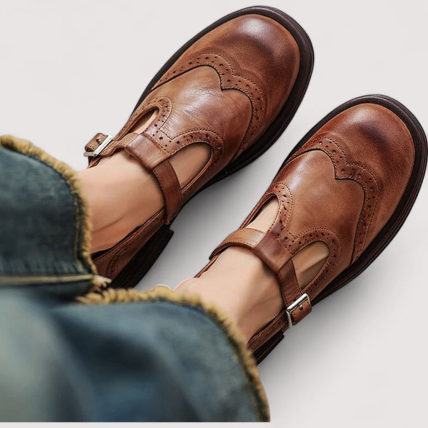 Lisa® | Vegane Leder Orthopädische Mary Jane Schuhe