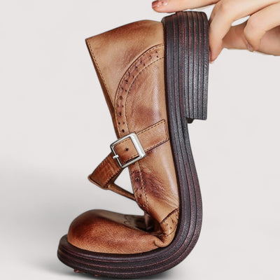 Lisa® | Vegane Leder Orthopädische Mary Jane Schuhe